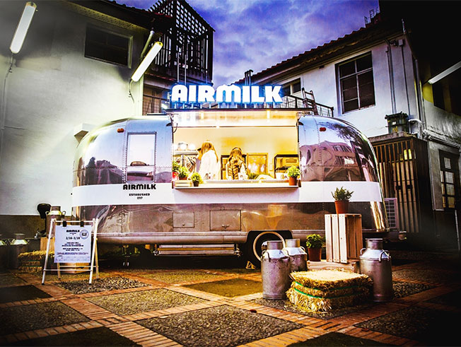 AirMilk Bar Airstream vending trailer
