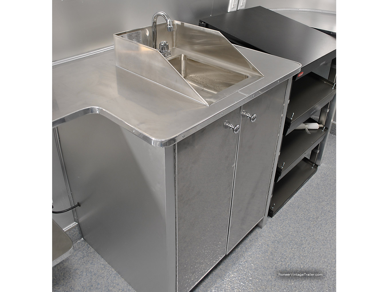 food trailer stainless wash sink