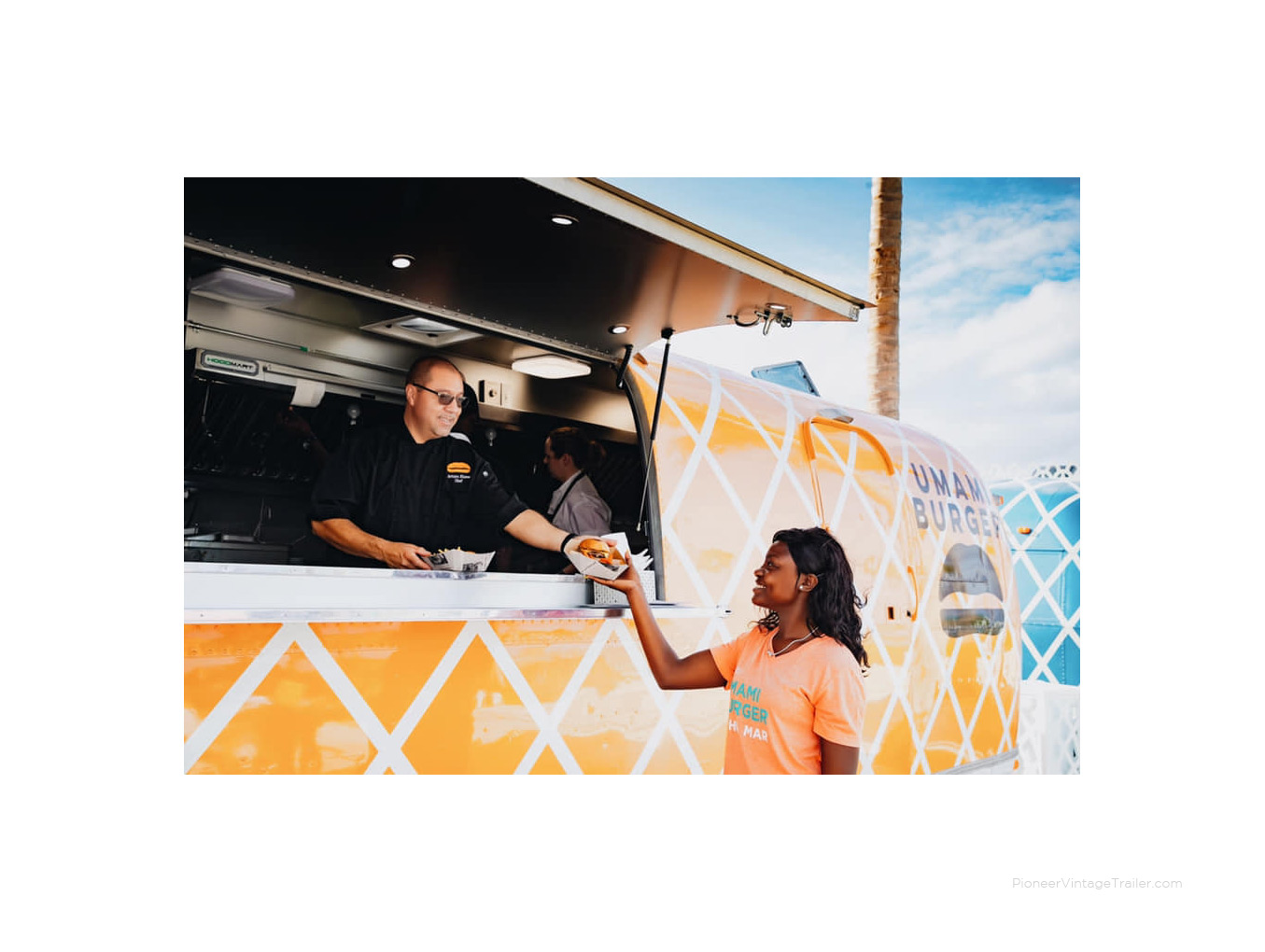Airstream Umami Burger in Bahamas - food trailer