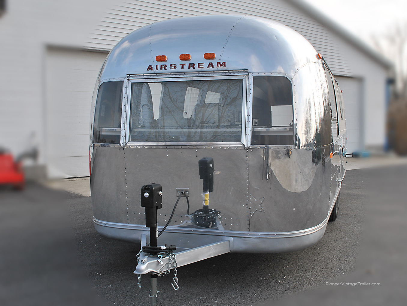 Airstream coffee vending trailer - front view
