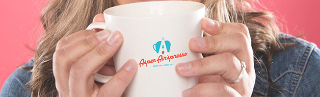 Aspen Air'spresso coffee cup