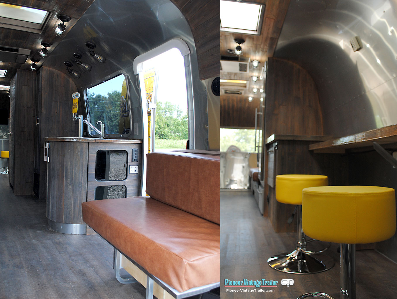 Pacifico Airstream vending trailer - interior