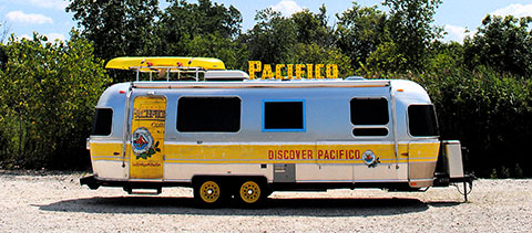 Pacifico Airstream beer trailer