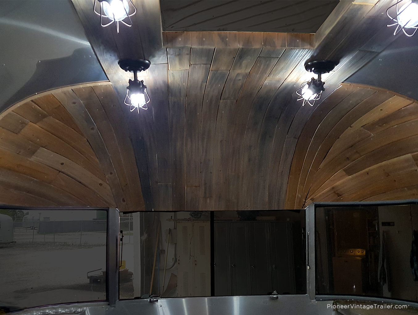 Airstream International inside wood interior
