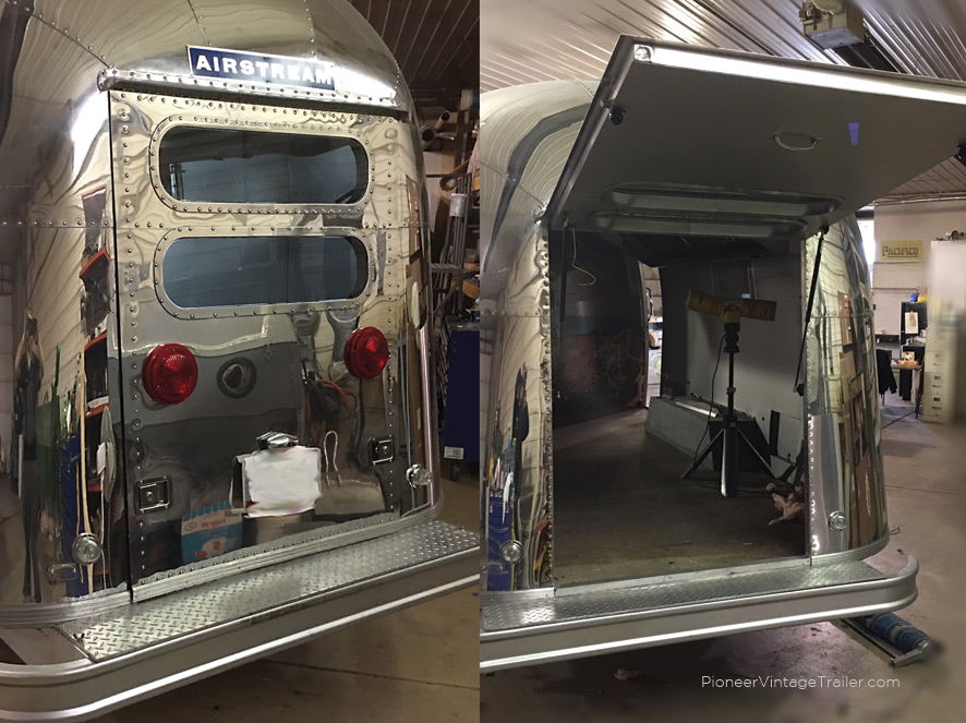 1966 Airstream Tradewind custom rear hatch