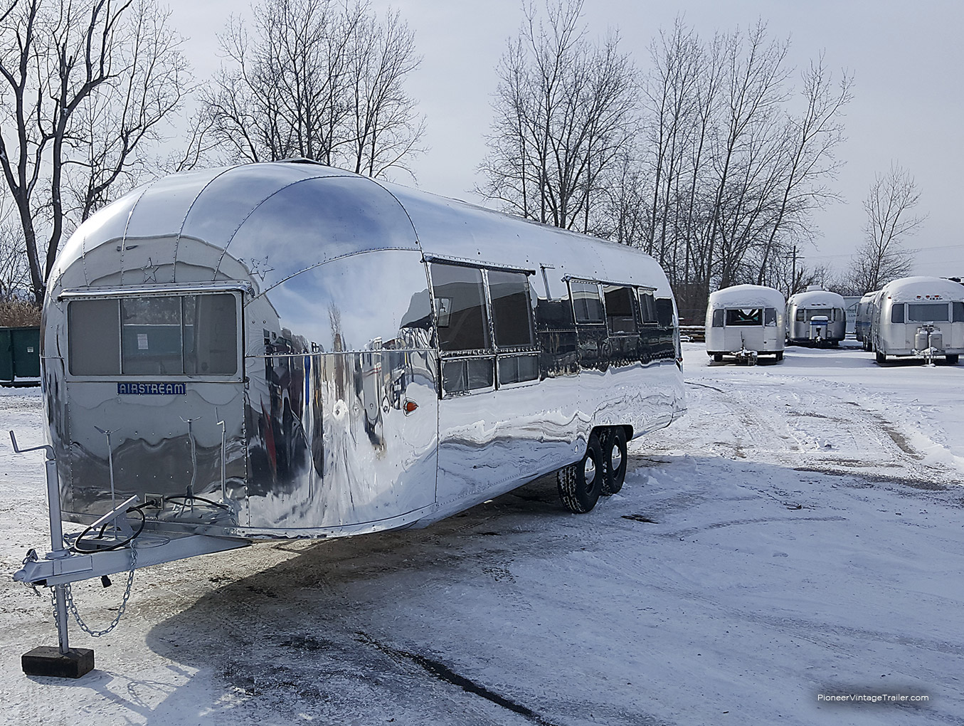 Airstream Sovereign of the Road after polishing