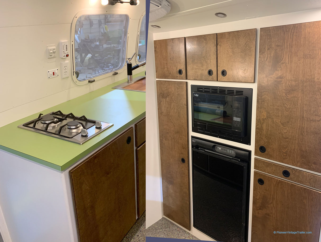 1969 Airstream Overlander new kitchen